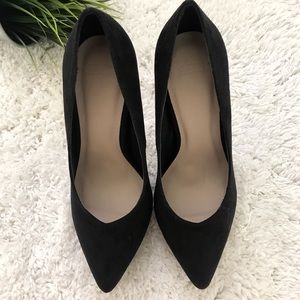 ASOS Classic Black Suede High Heel Pump pointy toe